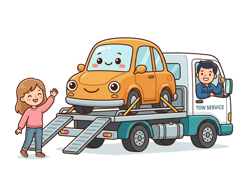 Step 3: We Collect — Our flatbed comes to you anywhere in Tooting. Typically within 24–48 hours. Driveway, garage, or street — we'll find you.